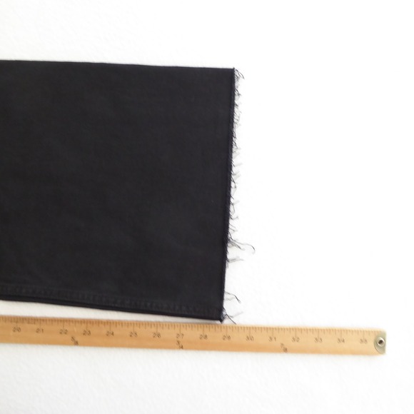 Zara Womens Marine Wide Leg Cropped Pants Black Raw Hem High Waist Size US 2 - Picture 7 of 11